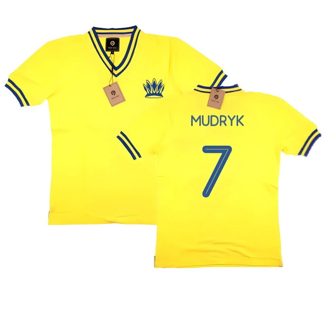 False Nein Ukraine Home Shirt (MUDRYK 7)-SoccerKits Hub | Buy Soccer Jerseys Online